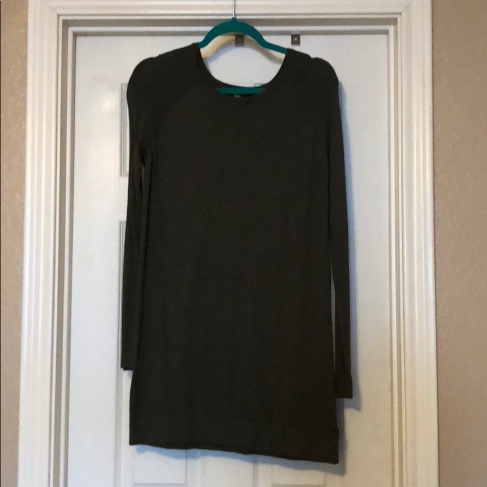 Hunter green sweater dress